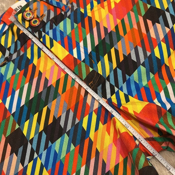 BRUCE GLEN Love Check Flare Jeans - Picture 12 of 16